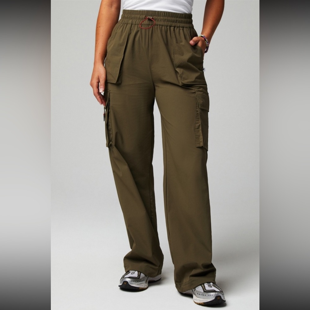 NWT FABLETICS CARGO PANT AND HALF ZIP SWEAT SHIRT